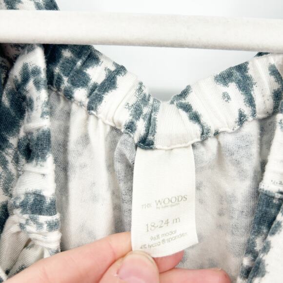 Kate Quinn The‎ Woods Girls Toddler Boho Ruffled Sleeve Tie Dye Romper 18-24M - Picture 4 of 6